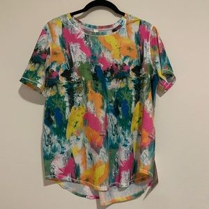 NWT Lululemon Colorful High Neck Run and Train Tee